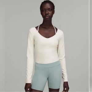 lululemon athletica Cream Long Sleeve Top